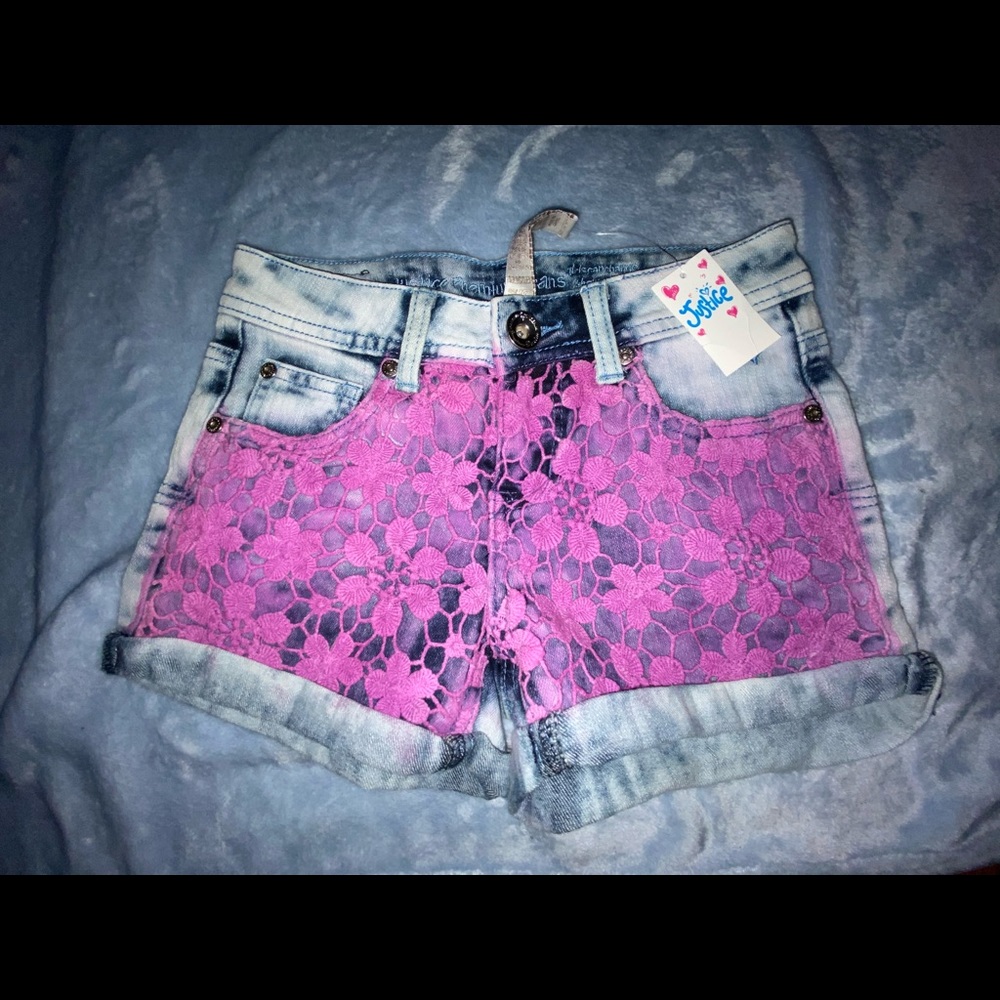 Laced front shorts